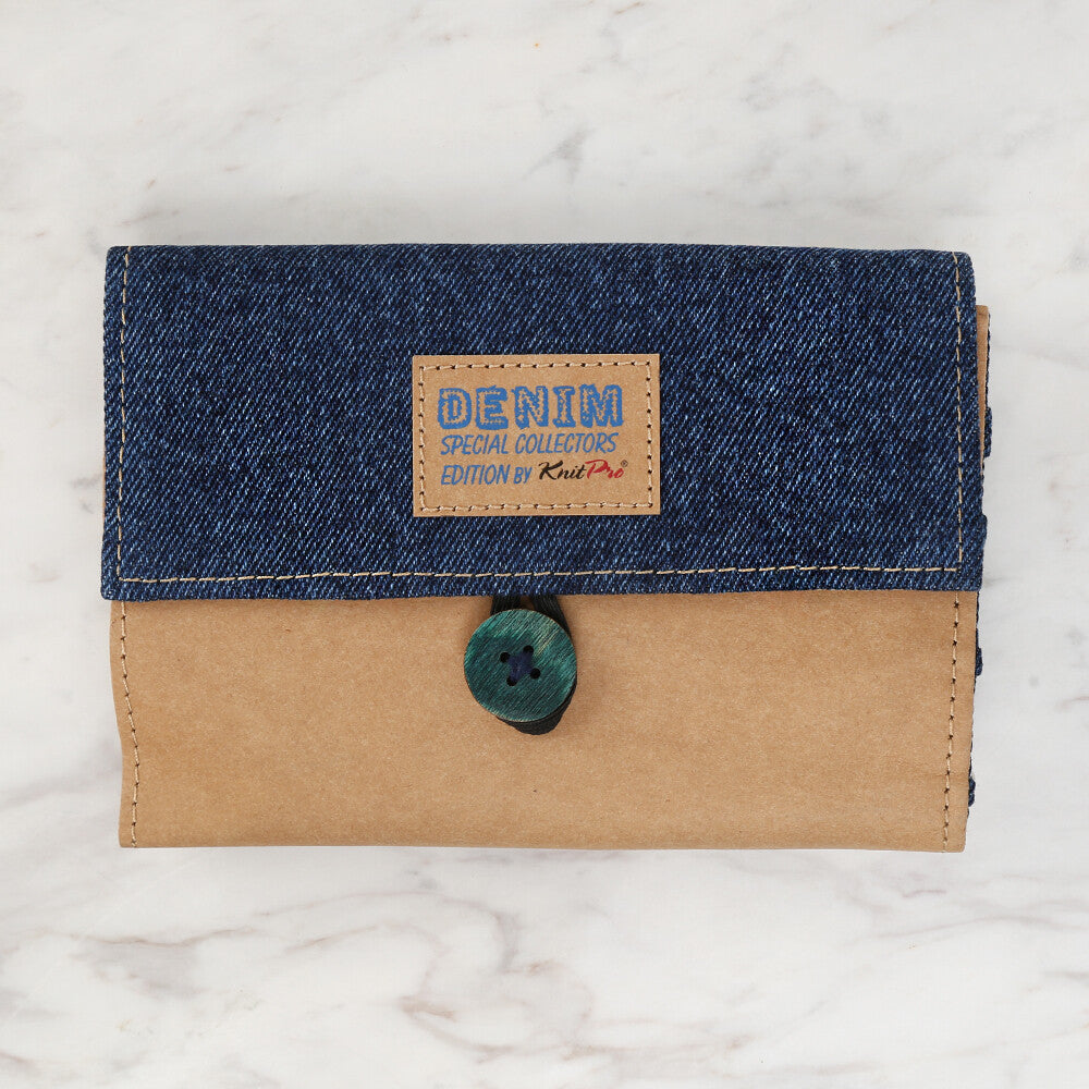 Knitpro Indigo Ahşap Değiştirilebilir Misinalı Şiş Seti - 20643